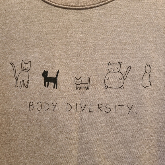 Mimi & August "Body Diversity" sweatshirt, 🐈😻 S/XS - Picture 3 of 5